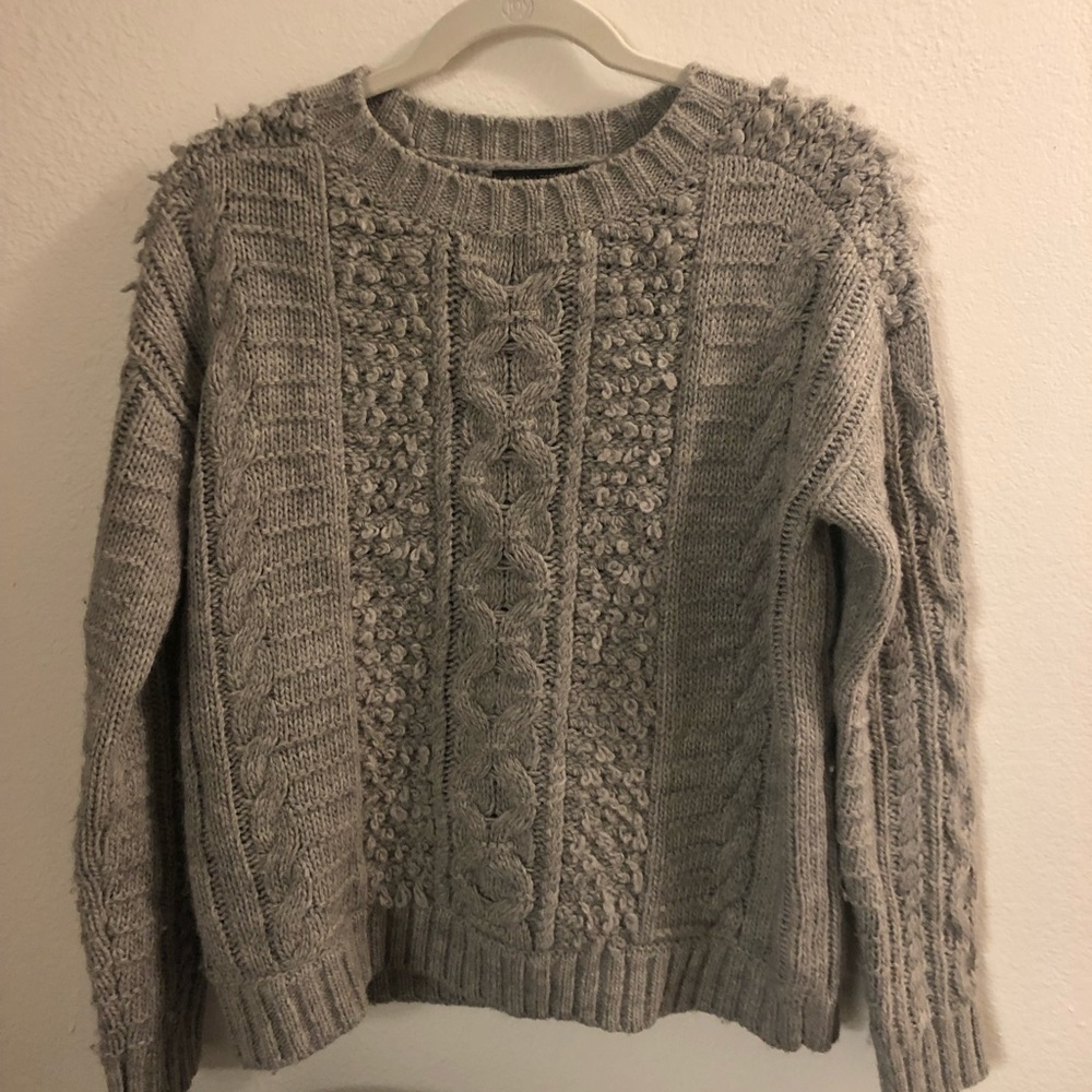 Cable knit sweater